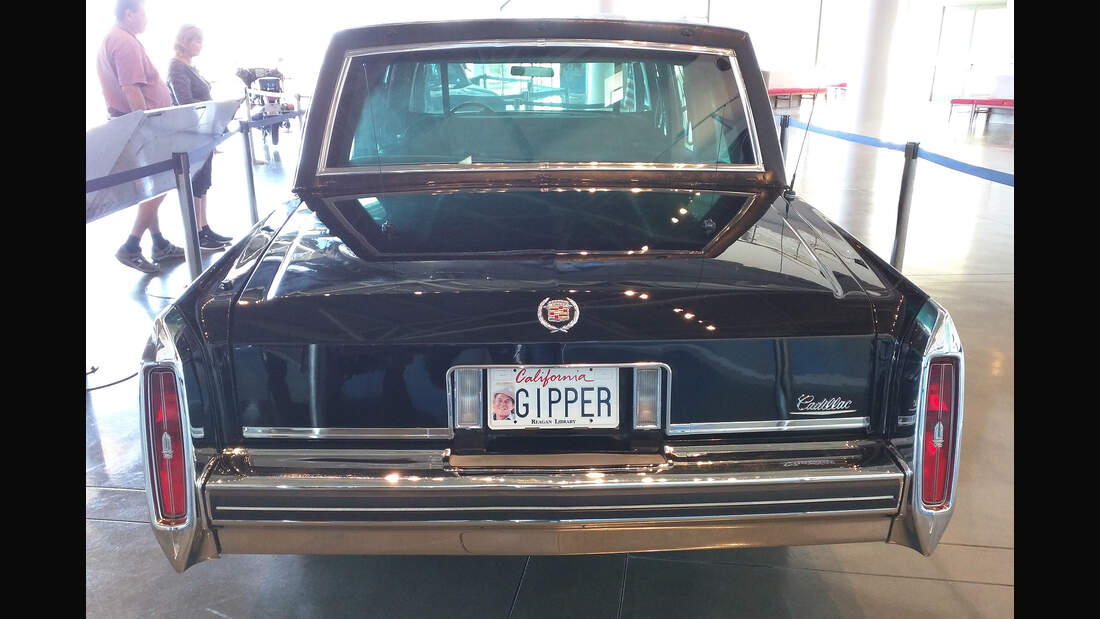 Im Portrait Ronald Reagans PräsidentenLimousine von 1984 auto motor