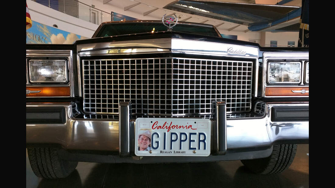 Im Portrait Ronald Reagans PräsidentenLimousine von 1984 auto motor