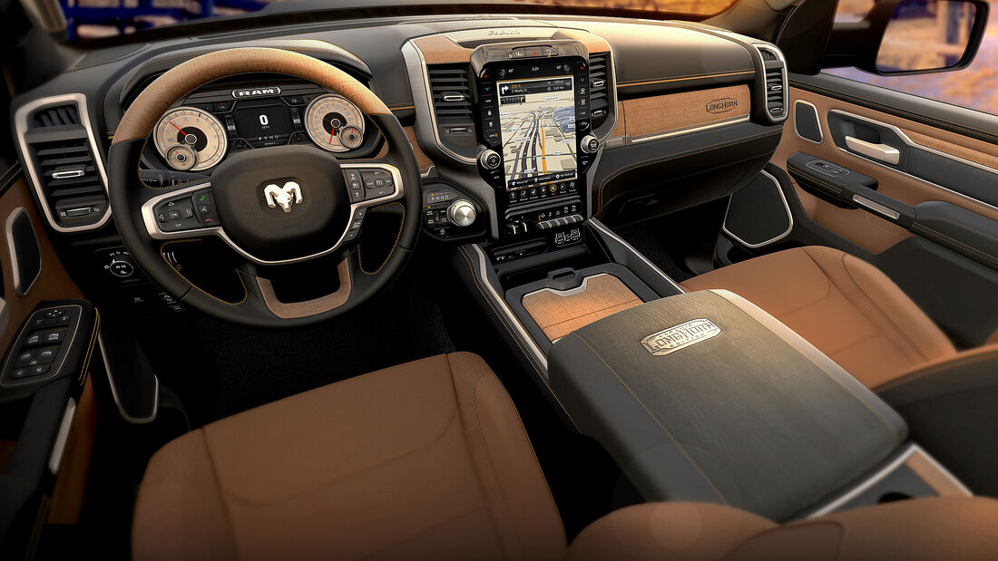 2019 Ram 1500 Laramie Longhorn with Black/Cattle Tan interior