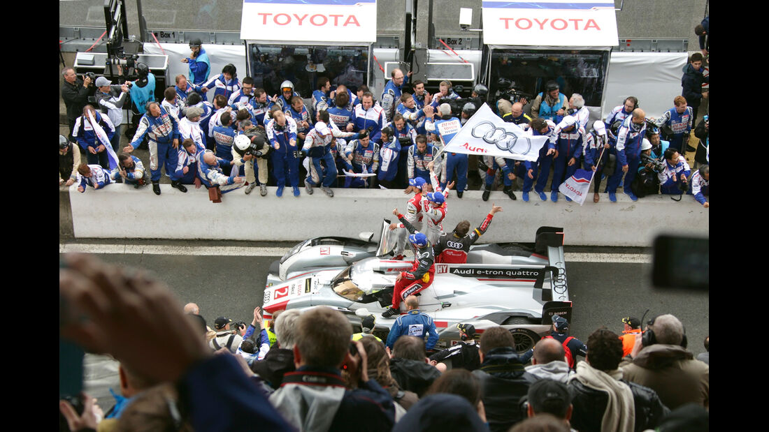 24h Le Mans, Toyota, Sieger, Feier