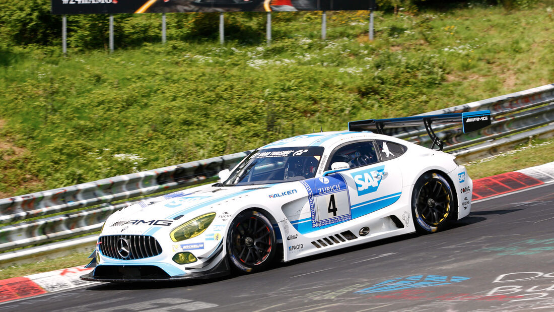 24h-Nürburgring - Nordschleife - Mercedes-AMG GT3 - AMG - Team Black Falcon - Klasse SP 9 - Startnummer #4