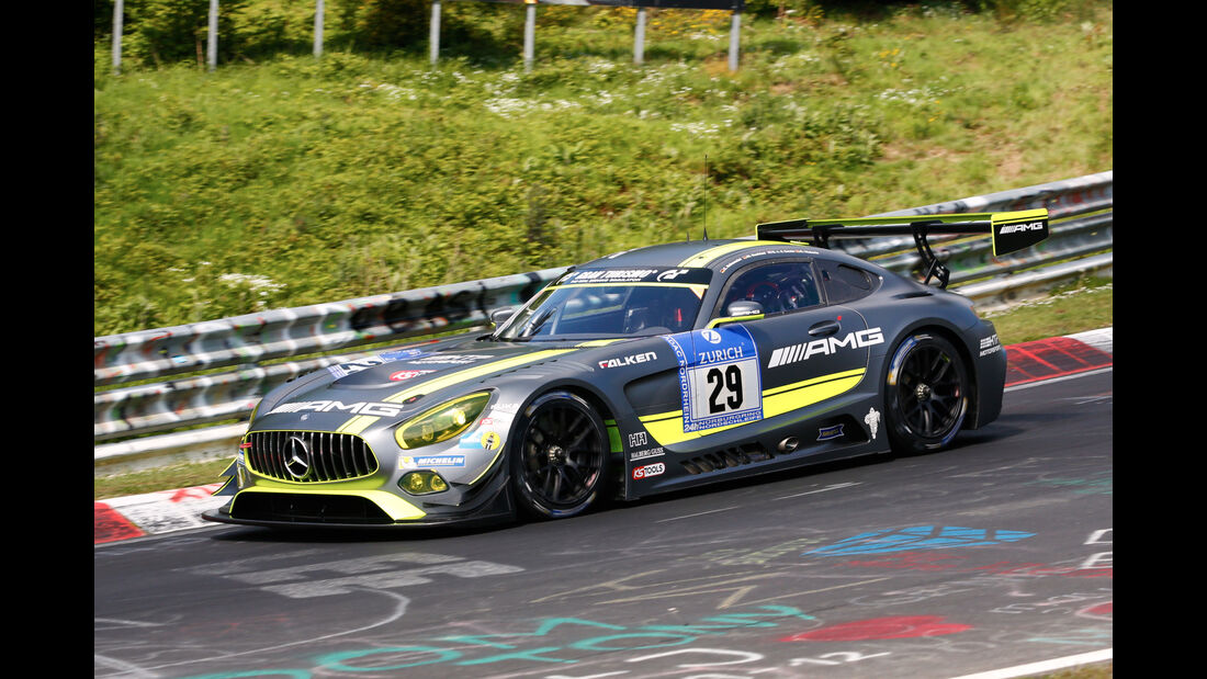 24h-Nürburgring - Nordschleife - Mercedes-AMG GT3 - AMG-Team HTP Motorsport - Klasse SP 9 - Startnummer #29