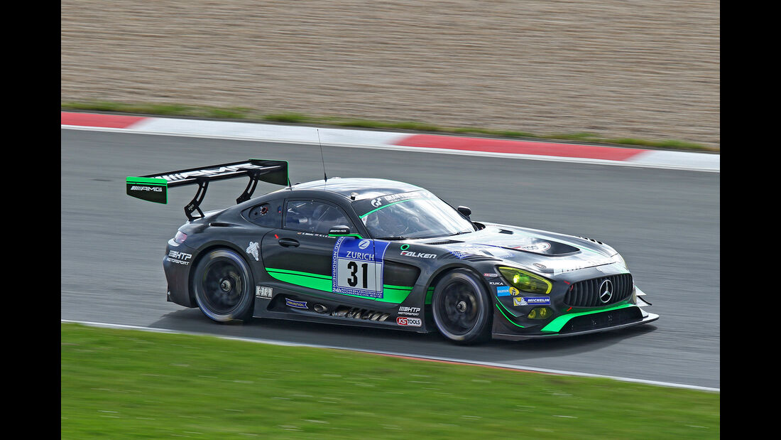 24h-Nürburgring - Nordschleife - Mercedes-AMG GT3 - AMG-Team HTP Motorsport - Klasse SP 9 - Startnummer #31