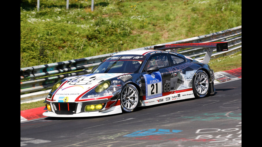 24h-Nürburgring - Nordschleife - Porsche 911 GT3 R - Wochenspiegel Team Manthey - Klasse SP 9 - Startnummer #21