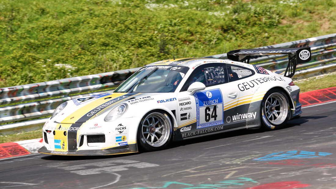 24h-Nürburgring - Nordschleife - Porsche 991 GT3 Cup - Black Falcon Team TMD Friction - Klasse SP 7 - Startnummer #64