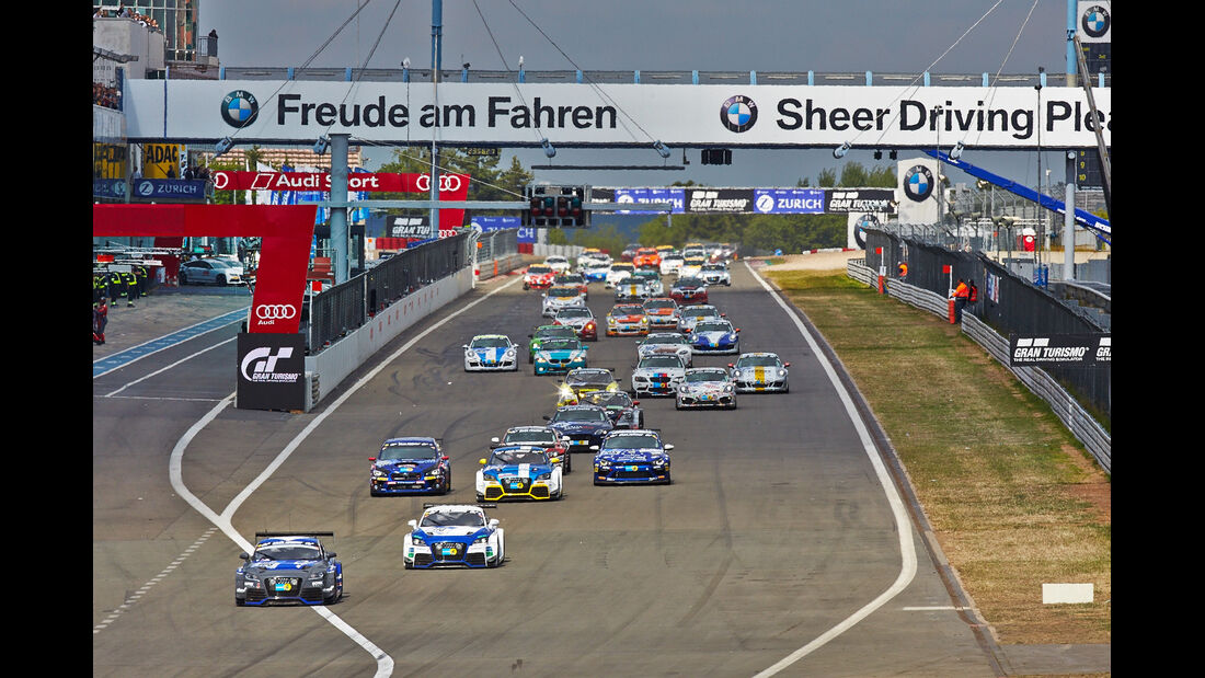 24h-Rennen Nürburgring 2014 - Startphase - Gruppe 2