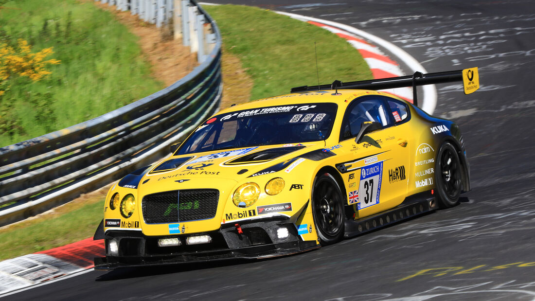 24h-Rennen Nürburgring 2017 - Nordschleife - Startnummer 37 - Bentley Continental GT3 - Bentley Team Abt - Klasse SP 9 LG