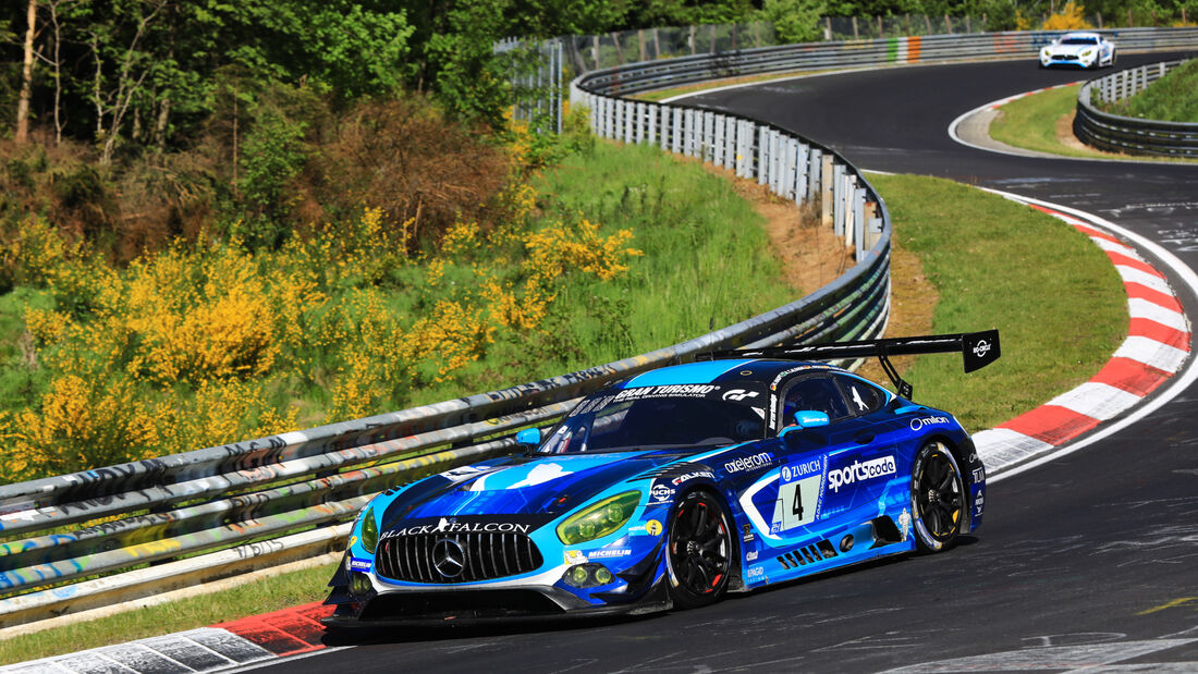 24h-Rennen Nürburgring 2017 - Nordschleife - Startnummer 4 - Mercedes-AMG GT3 - Black Falcon - Klasse SP 9