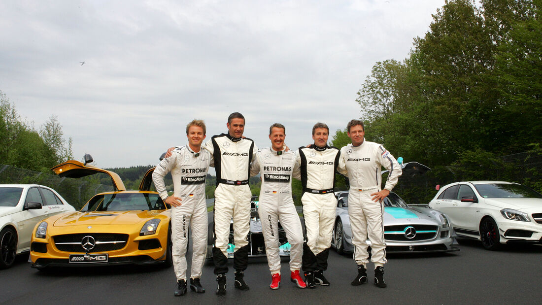 24h-Rennen Nürburgring - Michael Schumacher - Karl Wendlinger - Nico Rosberg - Bernd Schneider - Bernd Mayländer - 19. Mai 2013