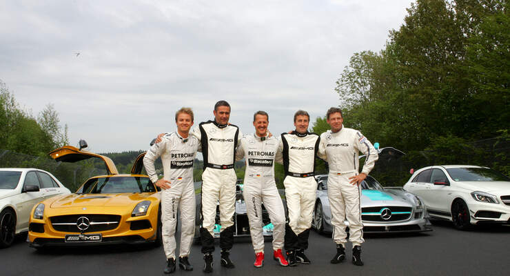 24h-Rennen Nürburgring - Michael Schumacher - Karl Wendlinger - Nico Rosberg - Bernd Schneider - Bernd Mayländer - 19. Mai 2013