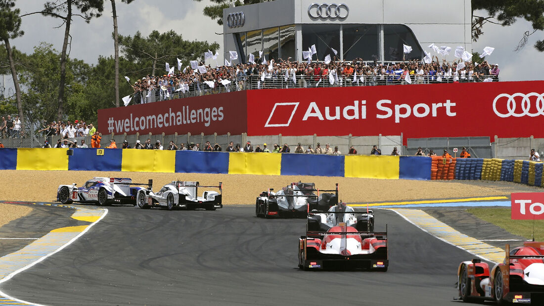 24h-Rennen von Le Mans 2014 - Startphase - Toyota - Audi - Porsche - LMP1