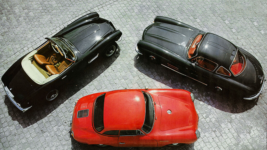 30 Jahre Motor Klassik, Titelgeschichte 01-1984, Mercedes 300 SL, BMW 507, Porsche 356 A Carrera GS