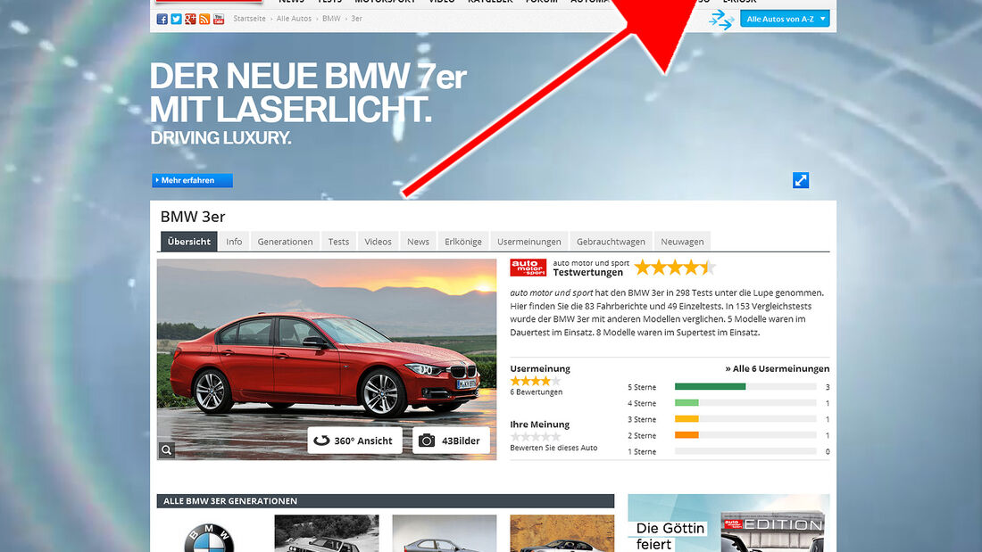 360°-Ansichten auf www.auto-motor-und-sport.de