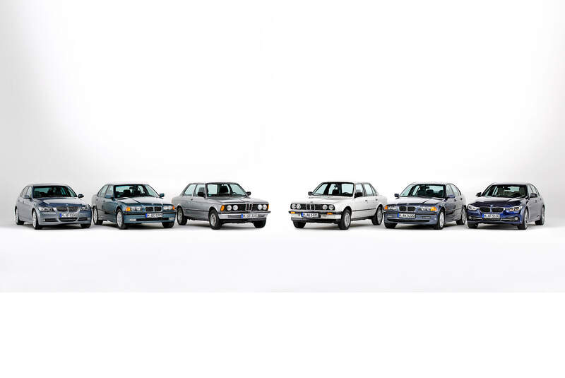 40 Jahre BMW 3er - E21, E30, E36, E46, E90, F30