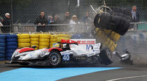 40 RACE PERFORMANCE M. Frey / J. Hirschi / R. Meichtry Oreca 03 - Judd crashed 03.06.2012. Le Mans Testing, FIA World Endurance Championship, Le Mans