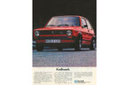 50 Jahre Golf VW Golf I GTI Werbung