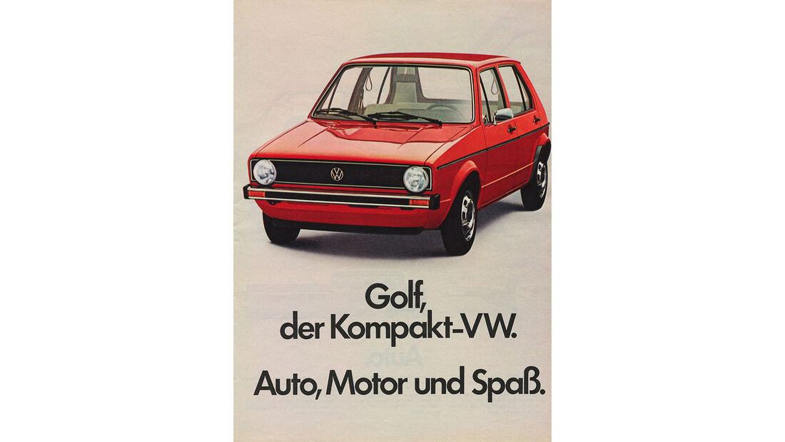 50 Jahre Golf VW Golf I Werbung