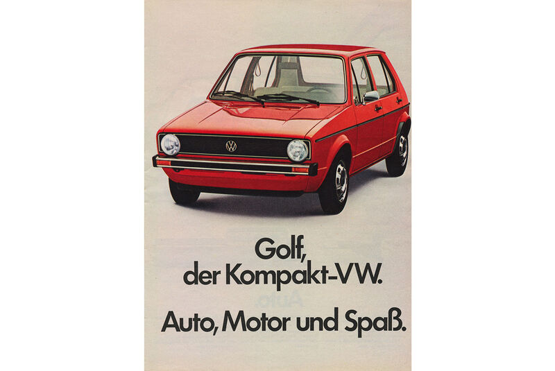 50 Jahre Golf VW Golf I Werbung