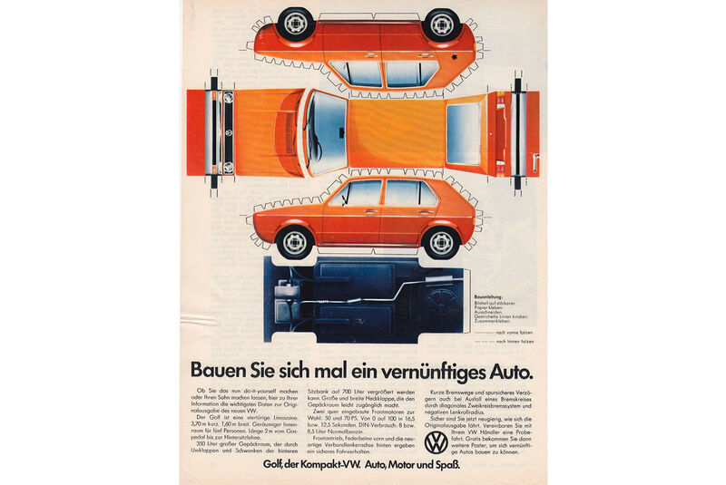 50 Jahre Golf VW Golf I Werbung