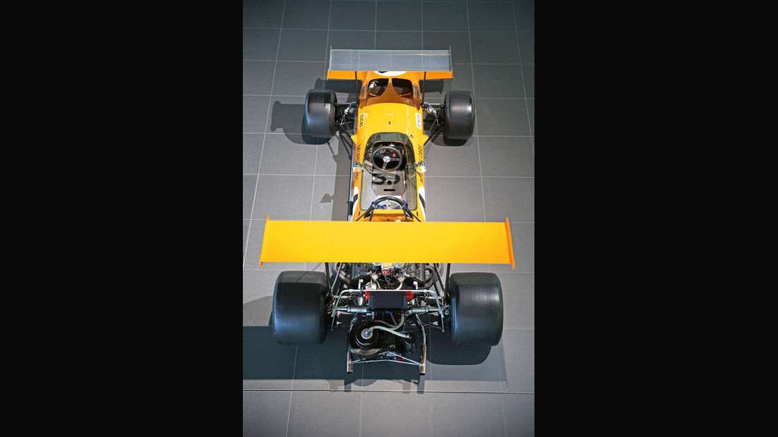 50 Jahre McLaren, Formel 1, McLaren M7A, Heckansicht