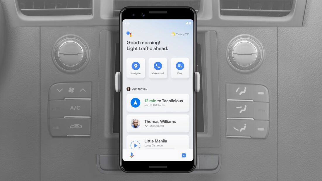 7/2019, Google Assistant Driving Mode