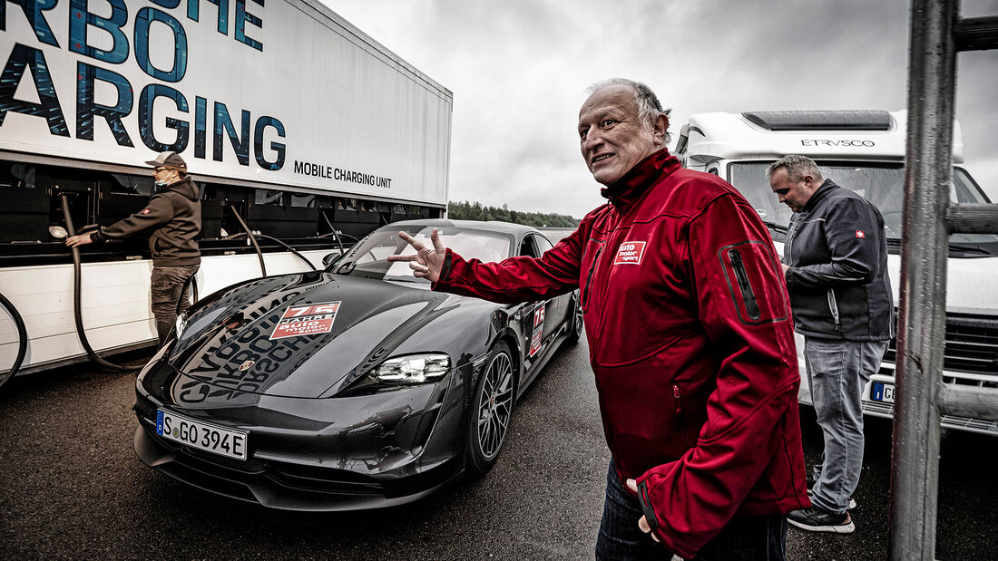 75 Jahre ams Porsche Taycan Rekordfahrt