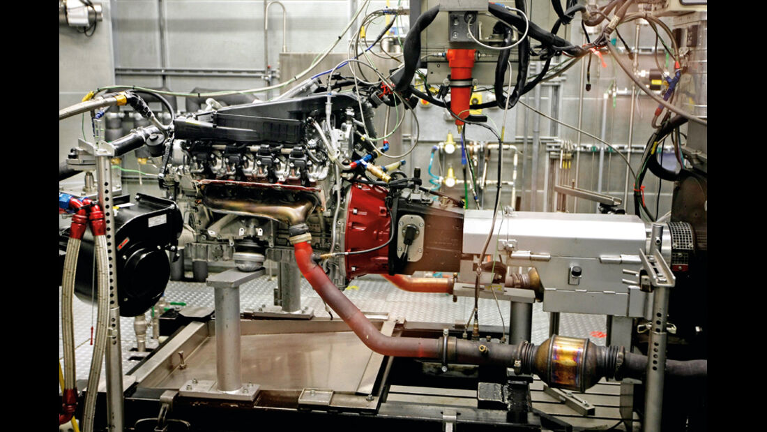 AMG-Motoren, V8, Versuchsstation, Werkstatt