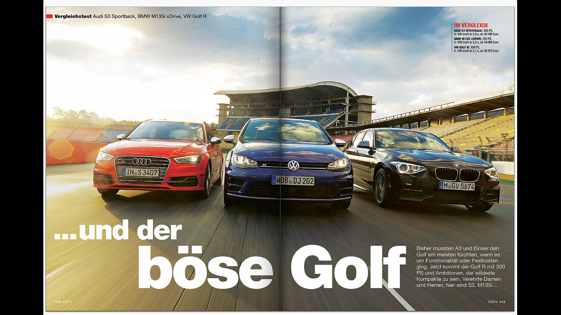 AMS Heft 05 Audi S3, BMW M135i xDrive, VW Golf R