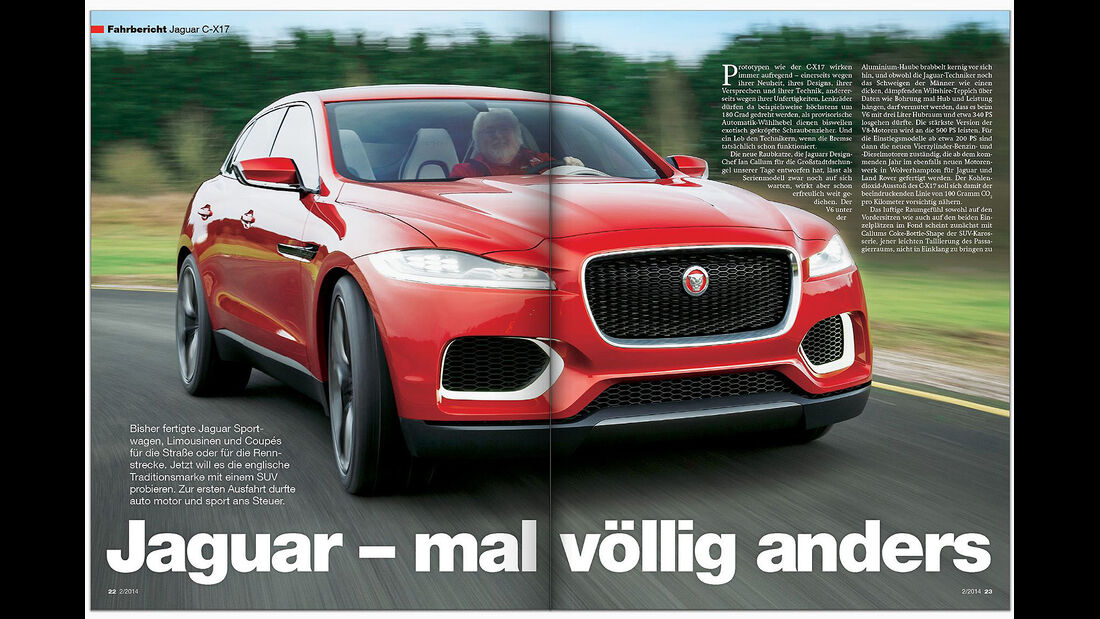AMS Heft 2 2014 Fahrbericht Jaguar SUV
