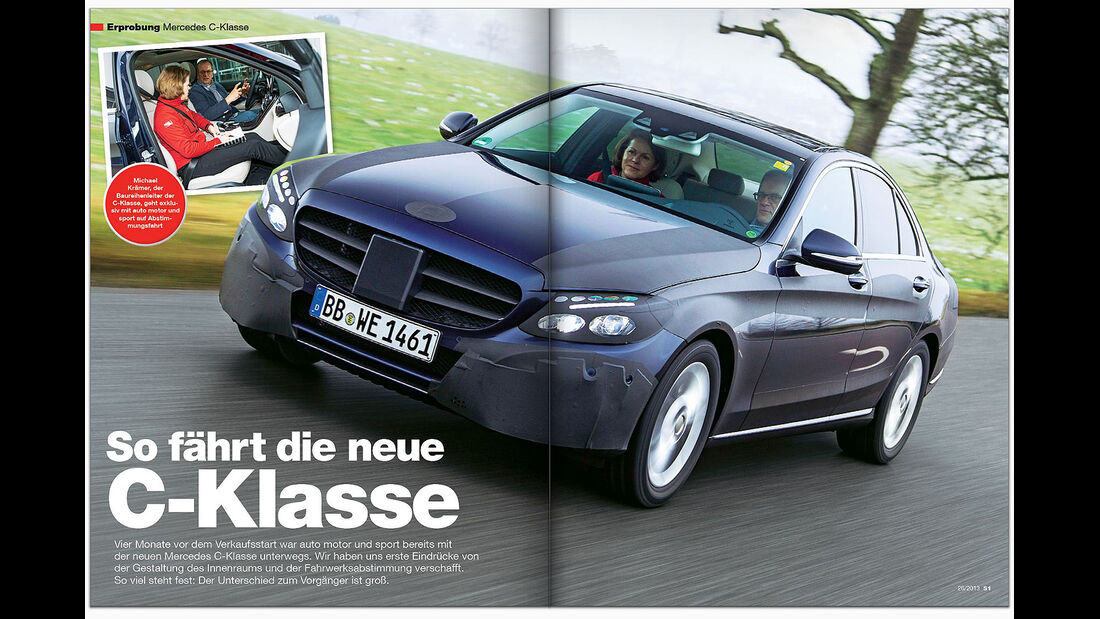 AMS Heft 26 Fahrt Mercedes C-Klasse