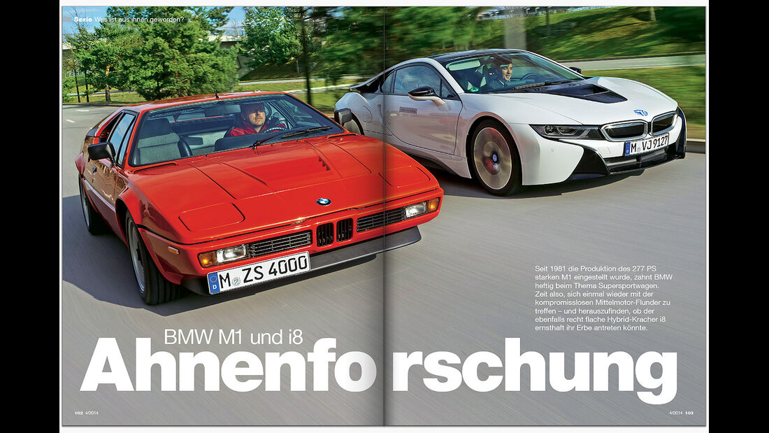 AMS Heft 4 2014 Serie BMW M1 und i8