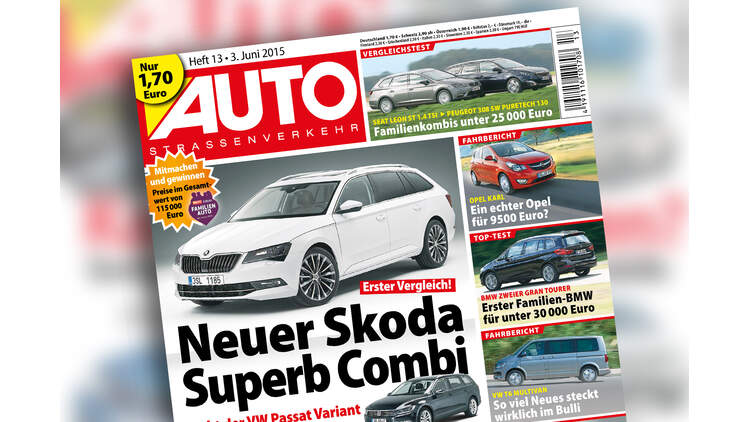 Neues Autostrassenverkehr Skoda Superb Combi Im Ersten Vergleich Auto Motor Und Sport