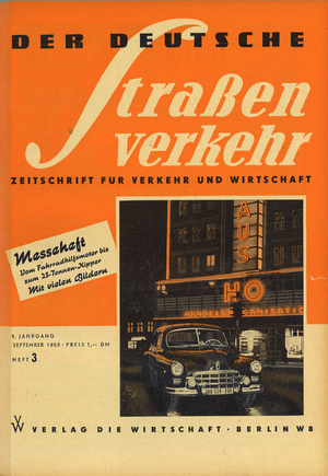 AUTOStraßenverkehr Titel 1953 Heft 03 Vorschau