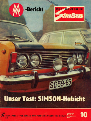 AUTOStraßenverkehr Titel 1972 Heft 10 Vorschau