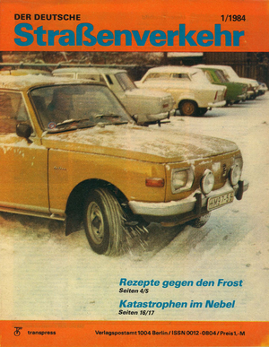 AUTOStraßenverkehr Titel 1984 Heft 01 Vorschau