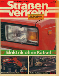 AUTOStraßenverkehr Titel 1986 Heft 01 Vorschau