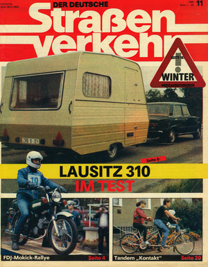 AUTOStraßenverkehr Titel 1986 Heft 11 Vorschau