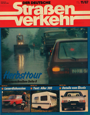 AUTOStraßenverkehr Titel 1987 Heft 11 Vorschau