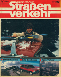 AUTOStraßenverkehr Titel 1990 Heft 01 Vorschau