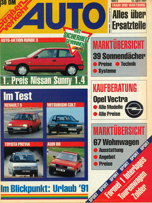 AUTOStraßenverkehr Titel 1991 Heft 08 Vorschau