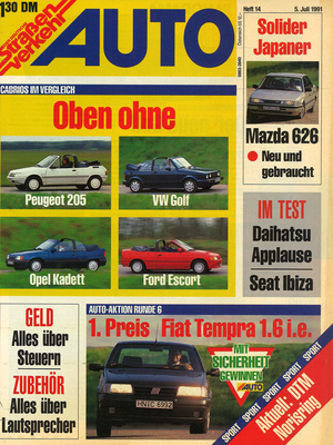 AUTOStraßenverkehr Titel 1991 Heft 14 Vorschau