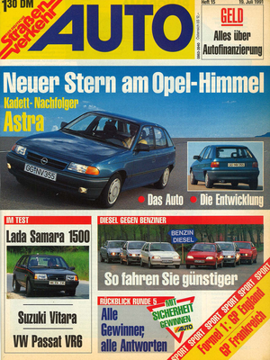 AUTOStraßenverkehr Titel 1991 Heft 15 Vorschau