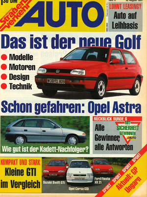 AUTOStraßenverkehr Titel 1991 Heft 17 Vorschau