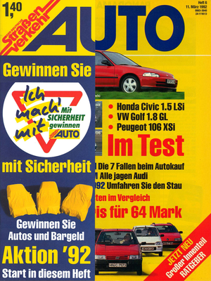 AUTOStraßenverkehr Titel 1992 Heft 06 Vorschau