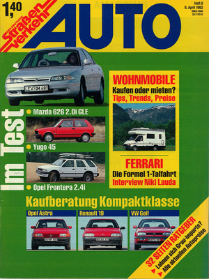 AUTOStraßenverkehr Titel 1992 Heft 08 Vorschau