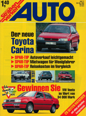 AUTOStraßenverkehr Titel 1992 Heft 11 Vorschau