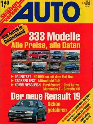 AUTOStraßenverkehr Titel 1992 Heft 12 Vorschau