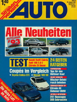 AUTOStraßenverkehr Titel 1992 Heft 18 Vorschau