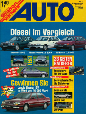 AUTOStraßenverkehr Titel 1992 Heft 23 Vorschau