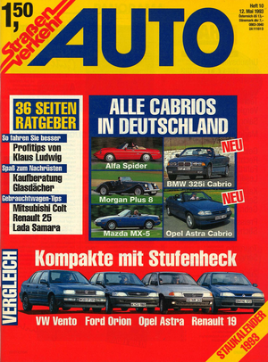 AUTOStraßenverkehr Titel 1993 Heft 10 Vorschau